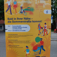 Erklär-Plakat zur Sommerstraße