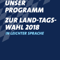 Titelseite des Wahlprogramms in Leichter Sprache