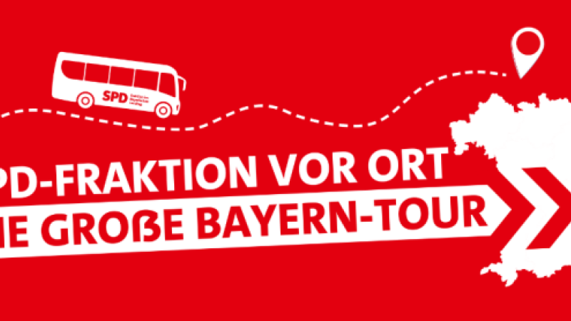 Header der SPD-Bayern Tour der Landtagsfraktion
